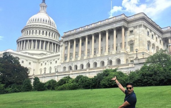 Nik and Navneet at the Capitol The cure for homesickness in D.C.? Invite a friend