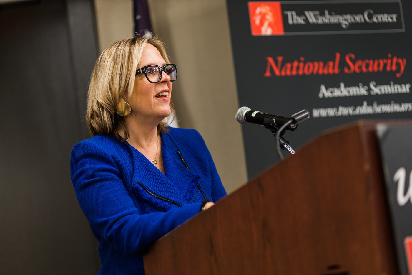 Kim Churches speaking to The Washington Center's program participants at the Residential Academic Facility (RAF) in Washington, D.C.