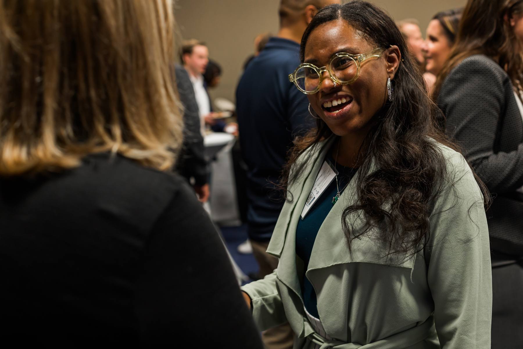 Student networking at one of The Washington Center's academic seminars