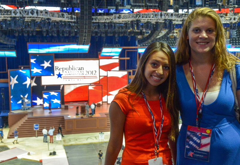 TWC Seminar participants get a private tour of the RNC convention floor