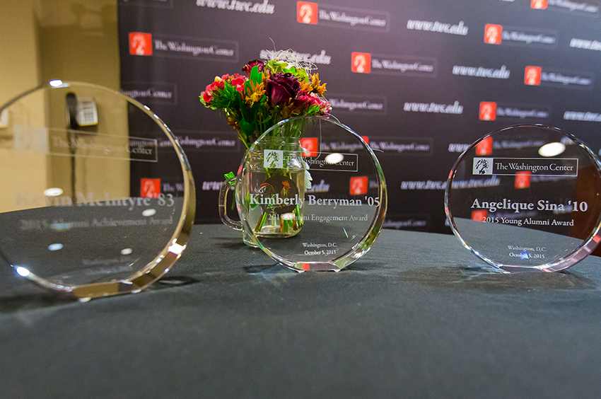 Closeup of TWC 2015 Alumni Awards