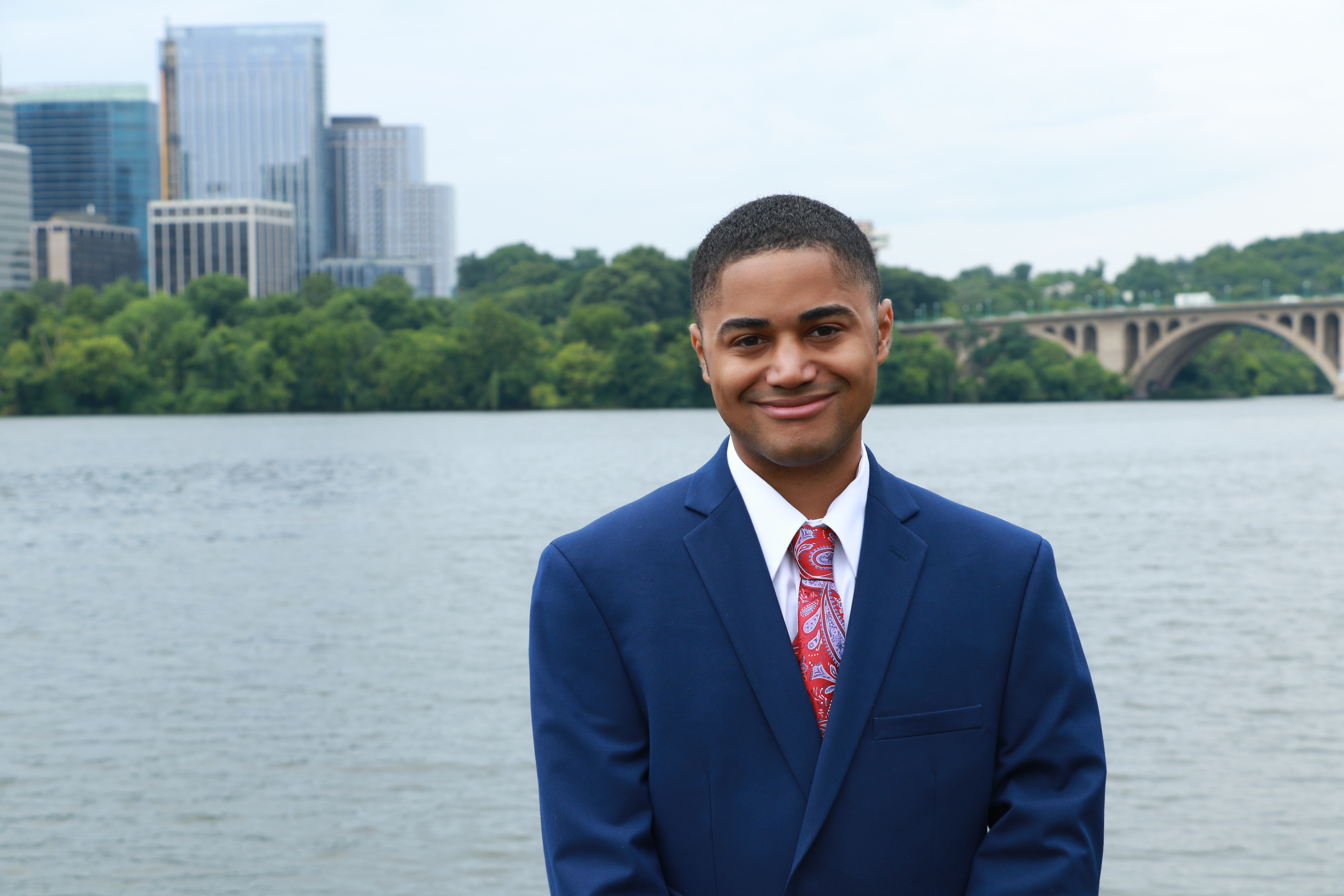 Chris Parris Jr. interning at the Assuaged Foundation