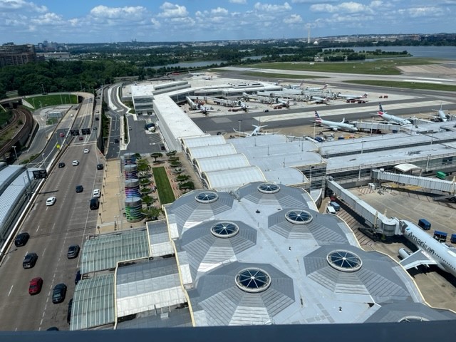 View from DCA Air Traffic Tower from The Washington Center's Summer Transportation Internship Program for Diverse Groups (STIPDG) Program
