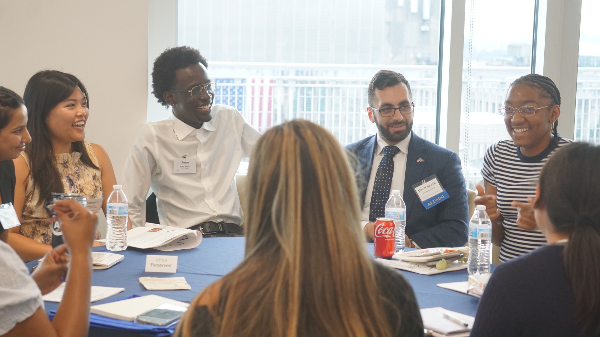 Jamiah Bailey with fellow interns in Washington, D.C. during her Academic Internship Program at The Washington Center