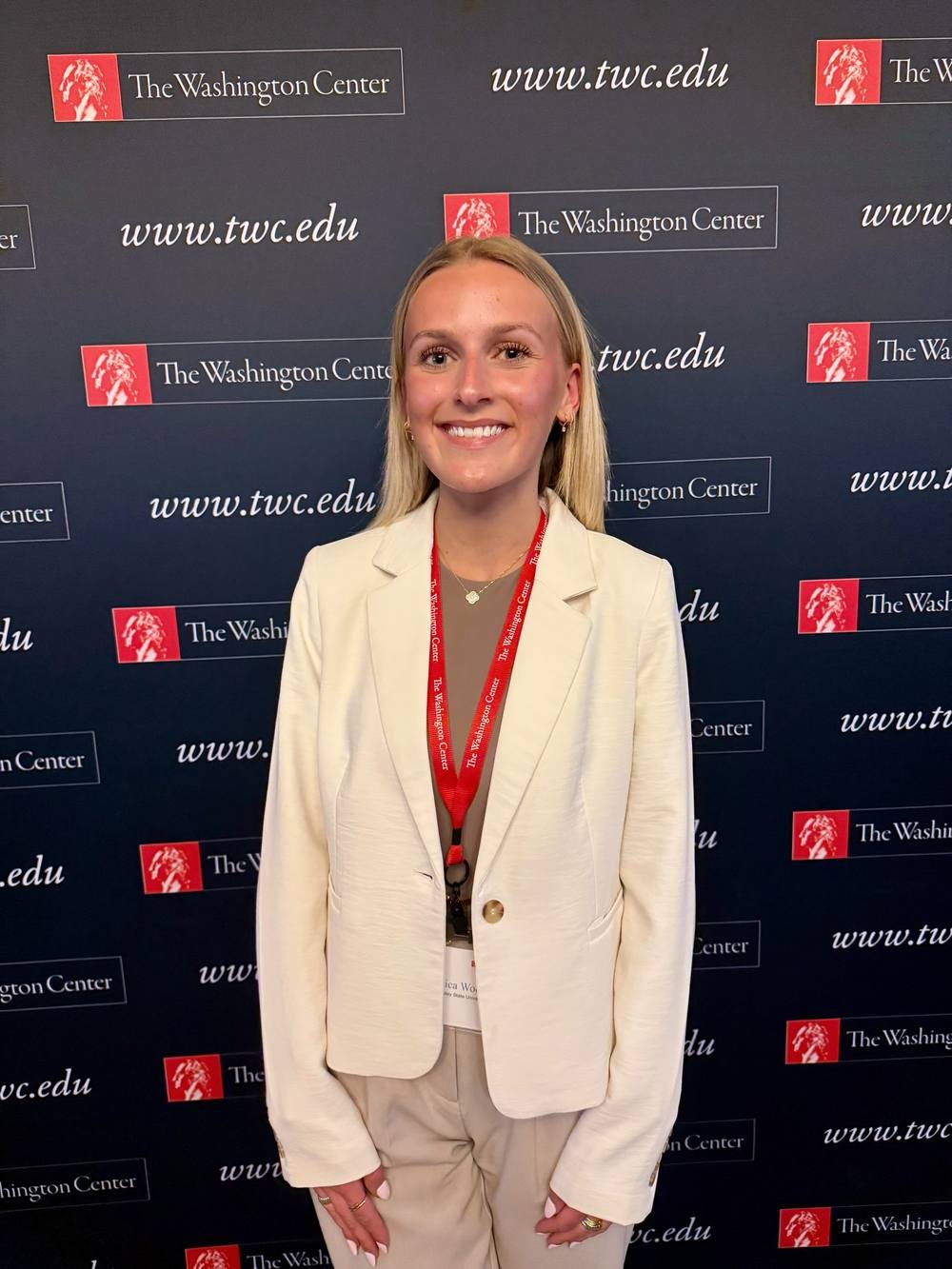 Jessica Wood at The Washington Center's National Security Seminar