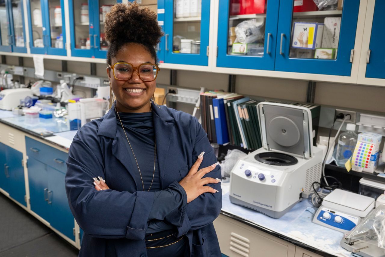 Kaitlyn Hardy at her internship at the Naval Research Laboratory (NRL)