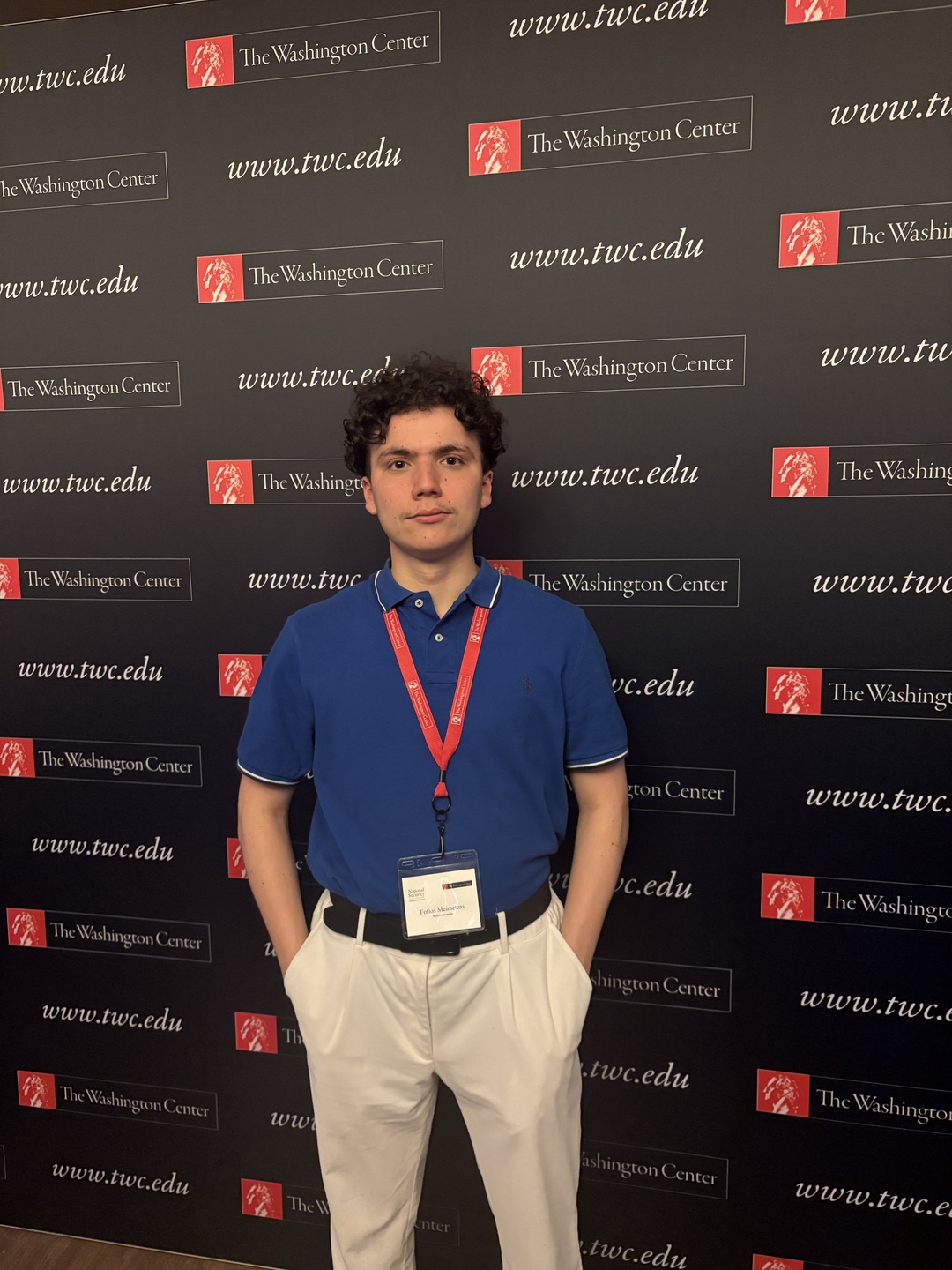 Fotios Meimeteas at The Washington Center's Residential Academic Facility (RAF)