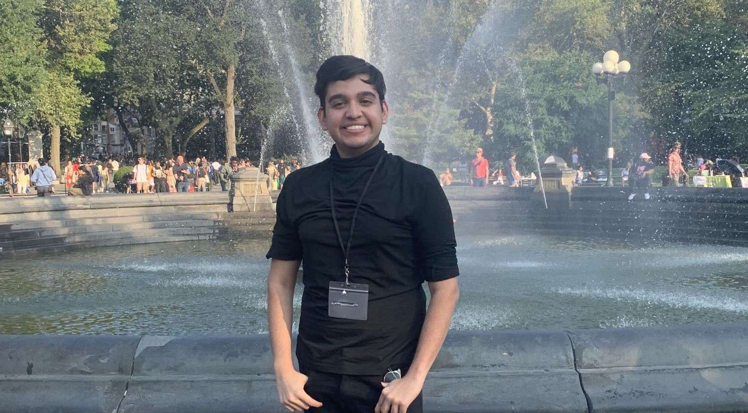 Yahir Brito in Washington, D.C. for the Library of Congress Internship