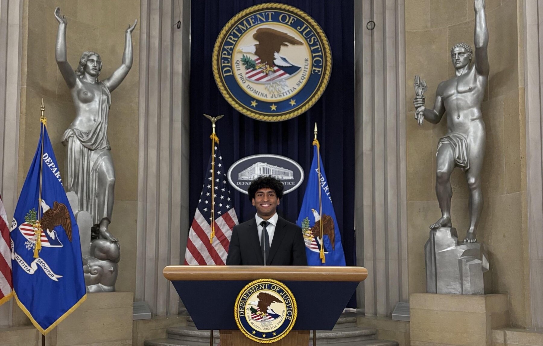 Hussein Rifath within the Robert F. Kennedy Department of Justice Building