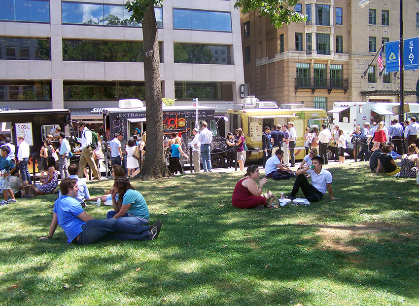 Farragut Square at Lunch