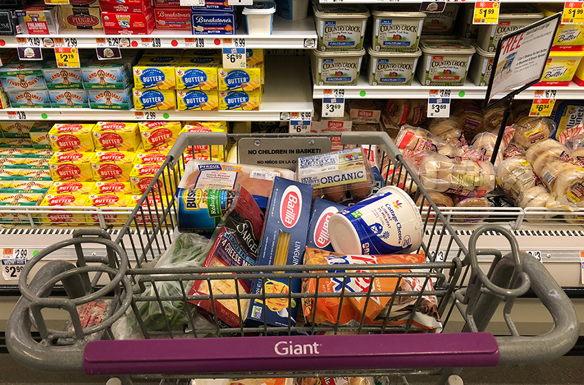 Checking out a grocery store near The Washington Center