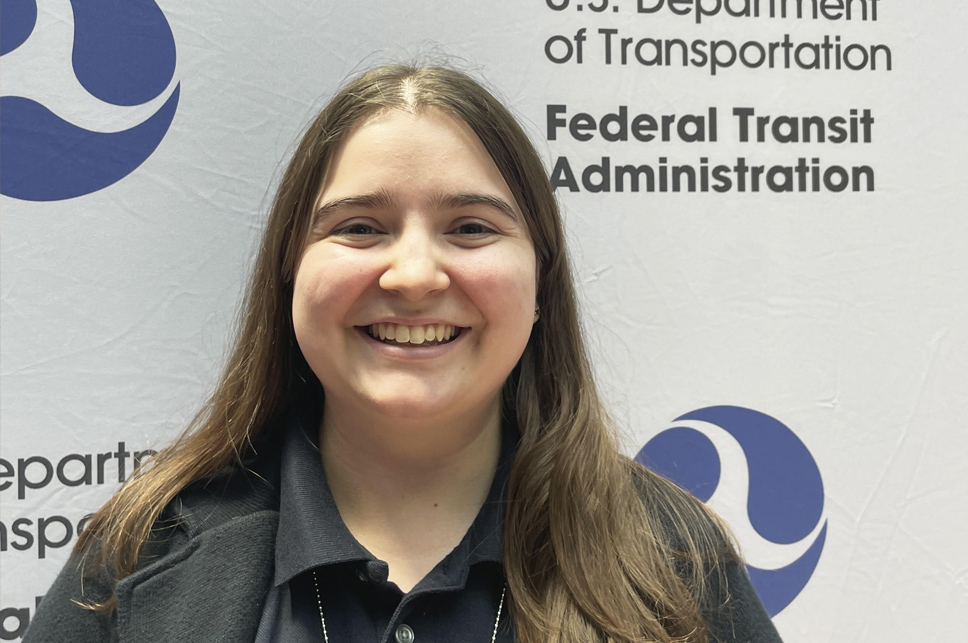 Serra Marquez, a Civil Engineering senior at the University of Notre Dame, interning at the U.S. Department of Transportation