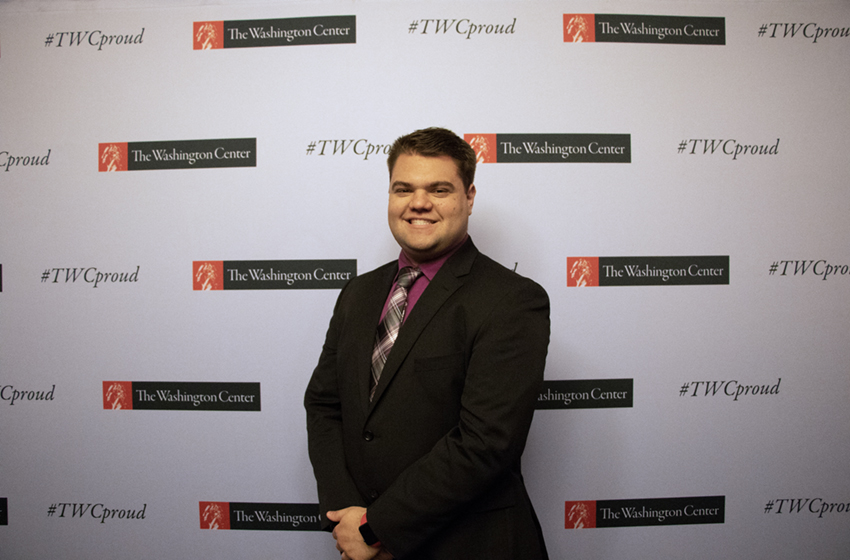 Evan Kinney attends TWC's National Security seminar