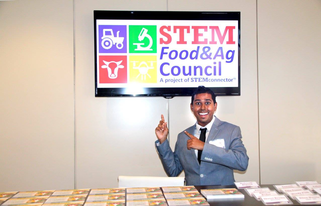 Tevin Ali at his TWC Academic Internship Program opportunity at STEMconnector 