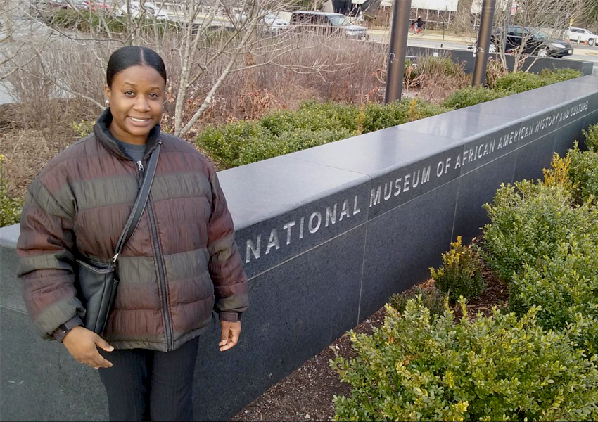 Lauren E. Munroe at thwe National Museum of African American History and Culture.