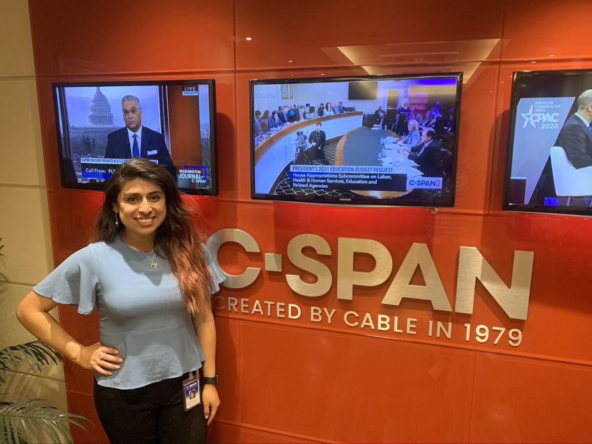 Washington Center C-SPAN Intern Claudette Enriquez