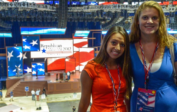 TWC Seminar participants get a private tour of the RNC convention floor