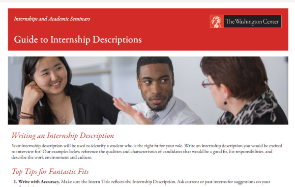 Guide to Internship Job Descriptions for Employers