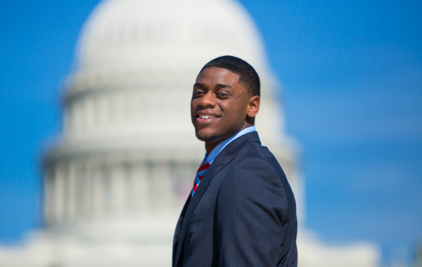 Isaiah Boswell in front of the U.S. Capitol Isaiah Boswell in front of the U.S. Capitol