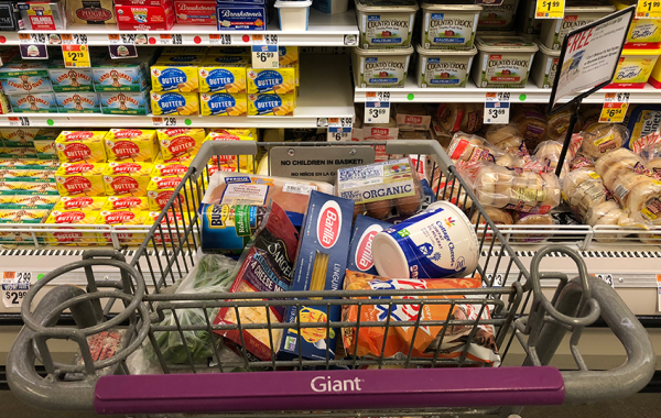 Checking out a grocery store near The Washington Center