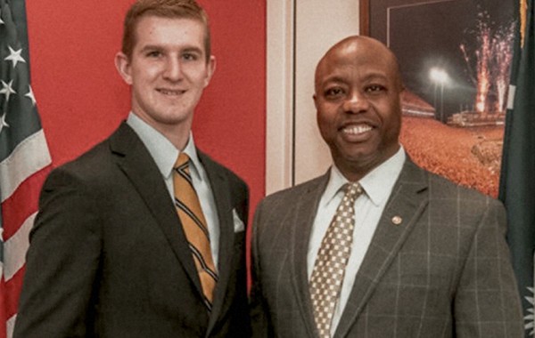 Me with my boss, Senator Tim Scott (R-SC). Photo credit: Patrice Smith, Assistant Press Secretary for Senator Tim Scott. Me with my boss, Senator Tim Scott (R-SC). Photo credit: Patrice Smith, Assistant Press Secretary for Senator Tim Scott.