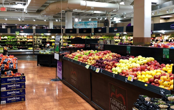 Find out which grocery store is cheaper. Information for the DC Intern. NoMA grocery store produce section