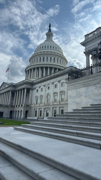 The steps to the Capitol Building in Washington, D.C.