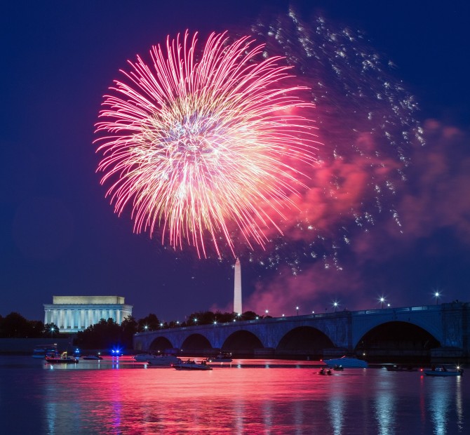 4th of July fireworks on the Mall is a summer tradition