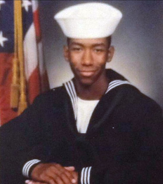 Cedric during his time in the Navy