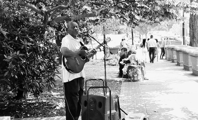 Sidewalk Musician in DC