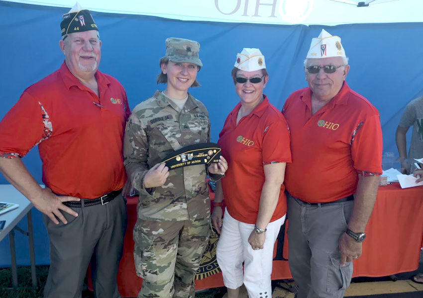 Ashley during her time in the Ohio Army National Guard