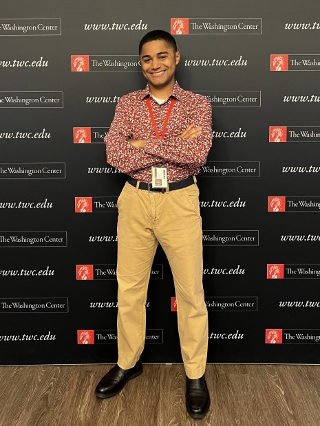 Chris Parris Jr. conducting his Academic Internship at The Washington Center