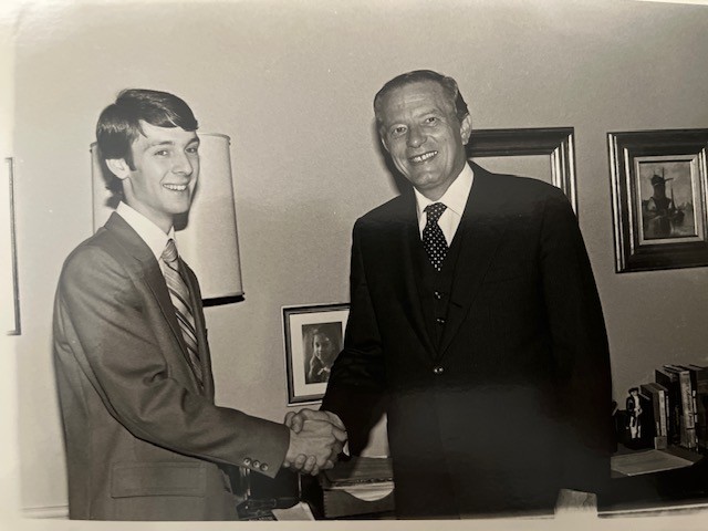 Andy Fisher during his internship with The Washington Center in Washington, D.C.