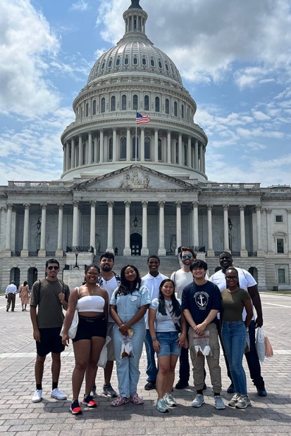 Isabella Tiboni, a senior at the University of Maryland Baltimore County majoring in Biology, interning with the U.S. Department of the Navy’s Naval Research Laboratory (NRL)