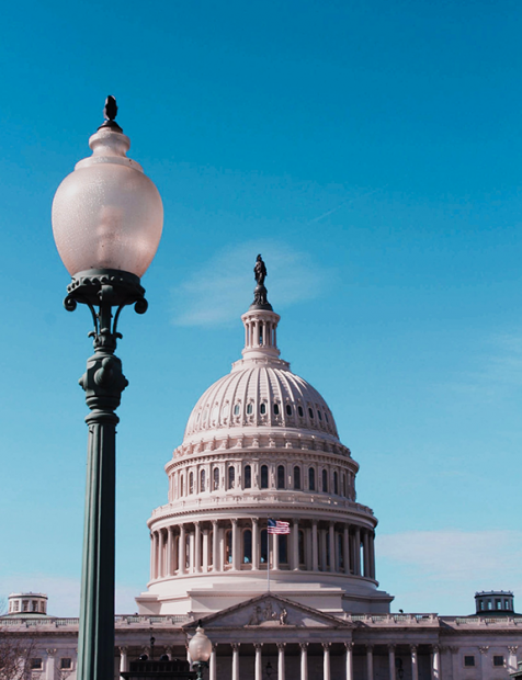The Capitol Building on a crisp winter day. Visiting the Capitol Building