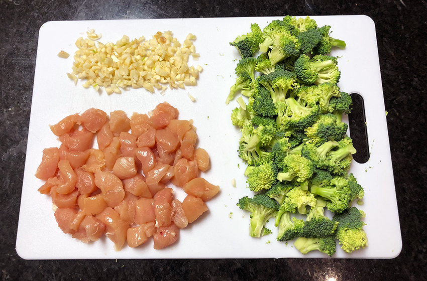 Save even more time by prepping ingredients before you begin cooking. Prepping a meal