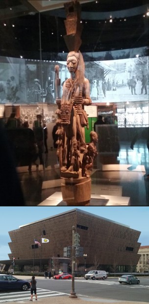 Sculpture by Nigerian artist Olowe of Ise that was inspiration for the building’s overall design. Sculpture by Nigerian artist Olowe of Ise.
