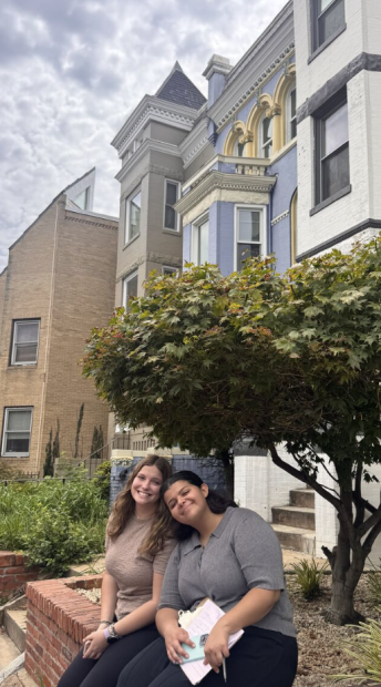 Cassidy Jacobs with her roommate The Washington Center's Residential Academic Facility