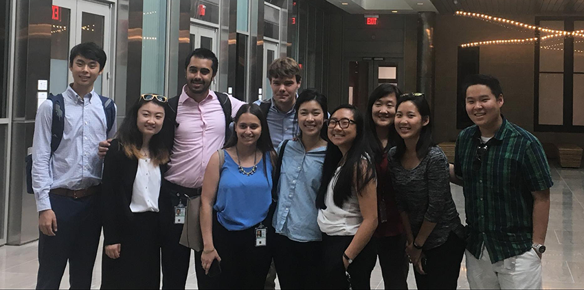 The Civic Digital Fellows at the headquarters of 18F at the General Services Administration Building.