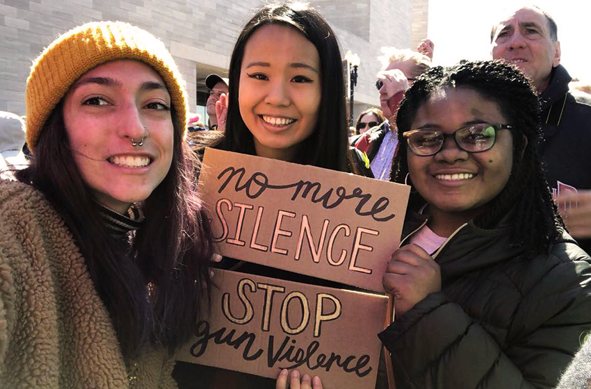 D.C. interns participating in the March for Our Lives