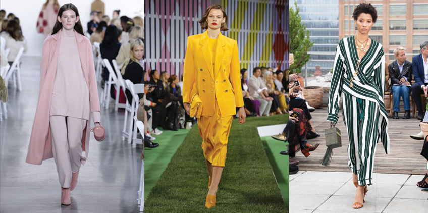 Pastels and single statement pieces were common trends on the runway this fall Pastels and single statement pieces were common trends on the runway this fall
