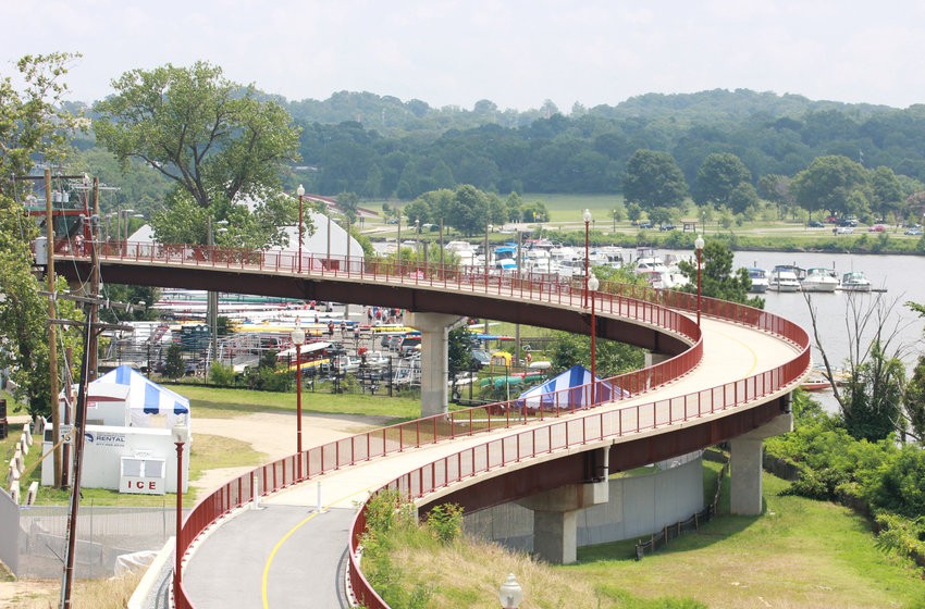 The Anacostia Riverwalk Trail is a great spot to log some miles. 