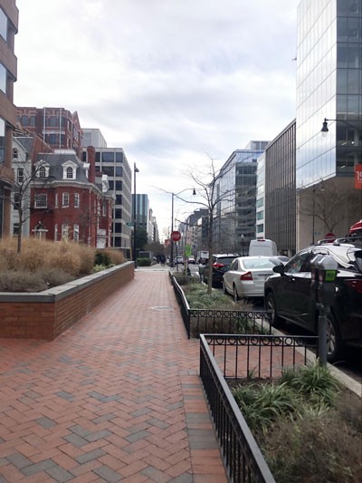 The walk to the nearby Giant is underappreciated, and this photo does not even do it justice. Walking in NoMA Washington DC