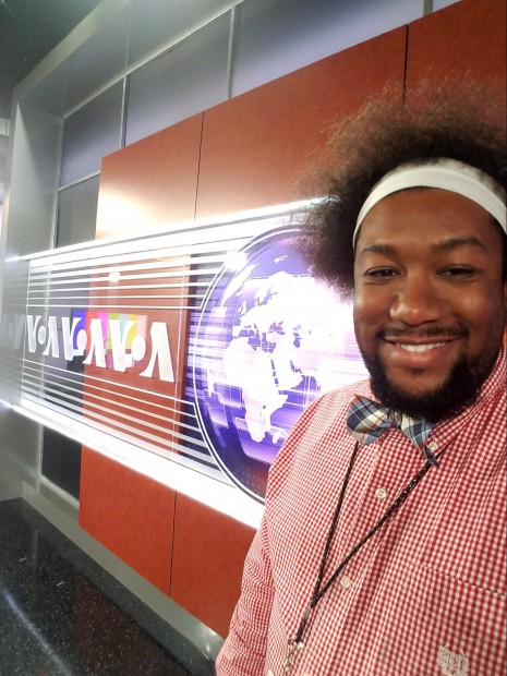 Cedric interned at Voice of America through the VET Initiative