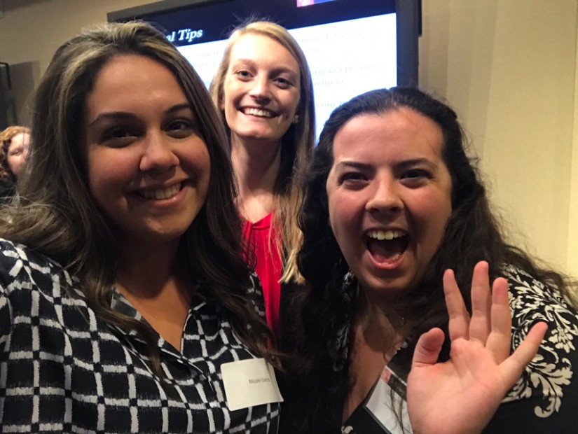 The beauty of networking — you never know who you’re going to meet! Here I am with two Department of Homeland Security coworkers who are also TWC alums. 