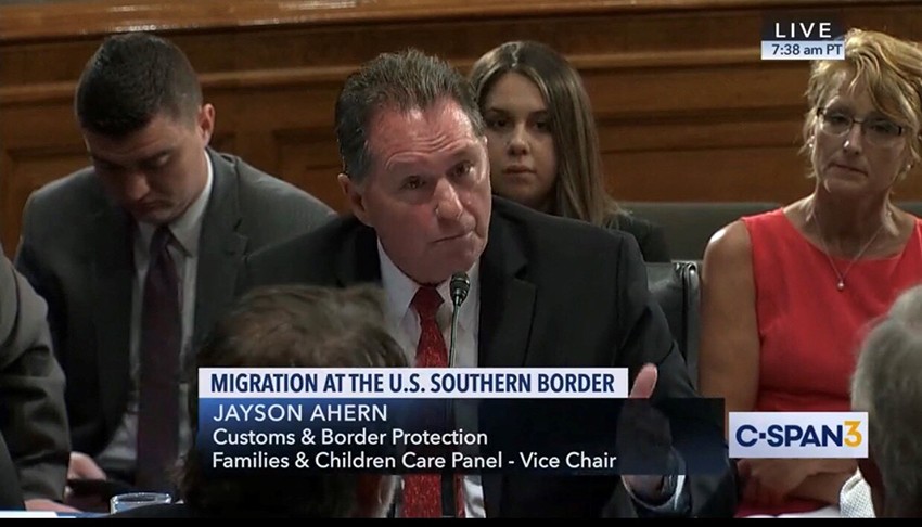 C-SPAN congressional hearing about the southwest border immigration crisis. 