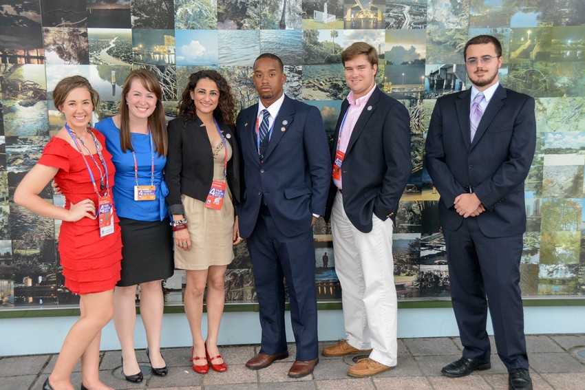 Lauren with fellow TWC interns at the 2012 RNC.