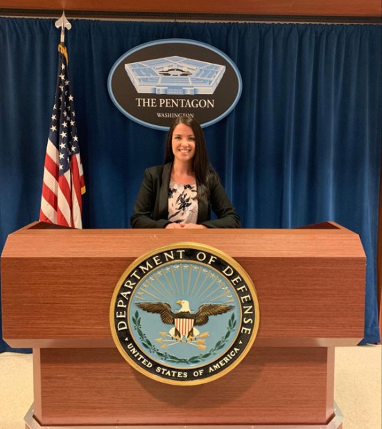 While in D.C., Holly wanted to hone her professional communication and presentation skills. While in D.C., Holly wanted to hone her professional communication and presentation skills.