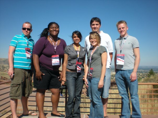 Neil Deegan and other students from Pennsylvania at TWC's 2008 Convention Seminar in Denver.