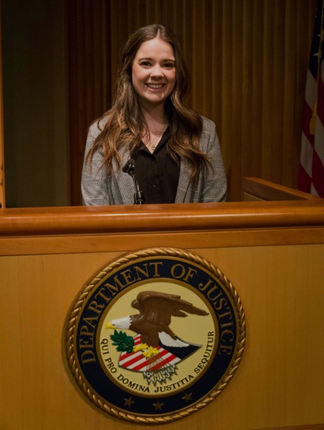 Molly interned at the U.S. Department of Justice. Molly Garton, Spring 2020 Washington Center Intern